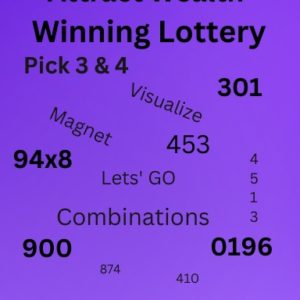 Attract Wealth Winning Lottery