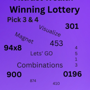 Attract Wealth Winning Lottery